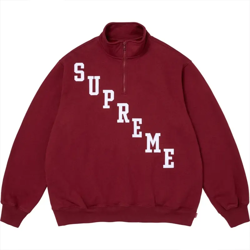 Supreme Slant Appliqué Half Zip Pullover