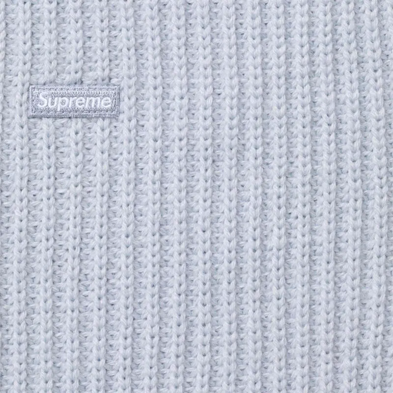Supreme Small Box Light Blue Sweater Polo - Image 2