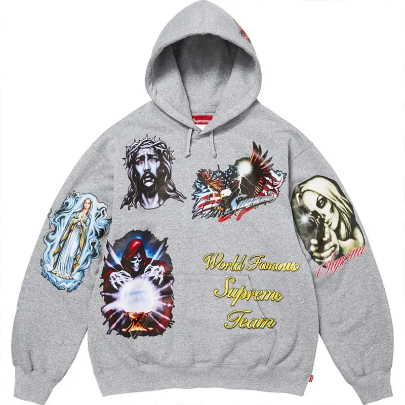 Supreme Stickers Hooded Sweatshirt