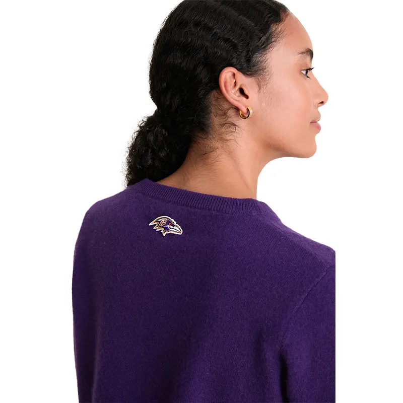 Tuckernuck x Fanatics Baltimore Ravens Cashmere Riley Cardigan - Image 2