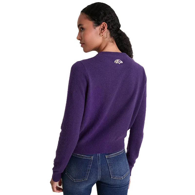 Tuckernuck x Fanatics Baltimore Ravens Cashmere Riley Cardigan - Image 6