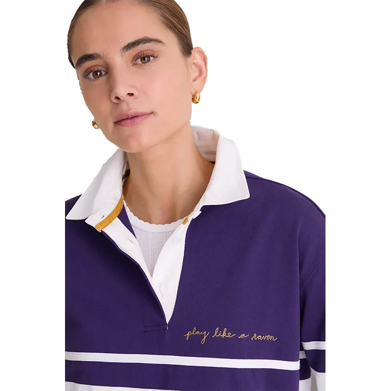 Tuckernuck x Fanatics Baltimore Ravens Rugby Polo Shirt - Image 6