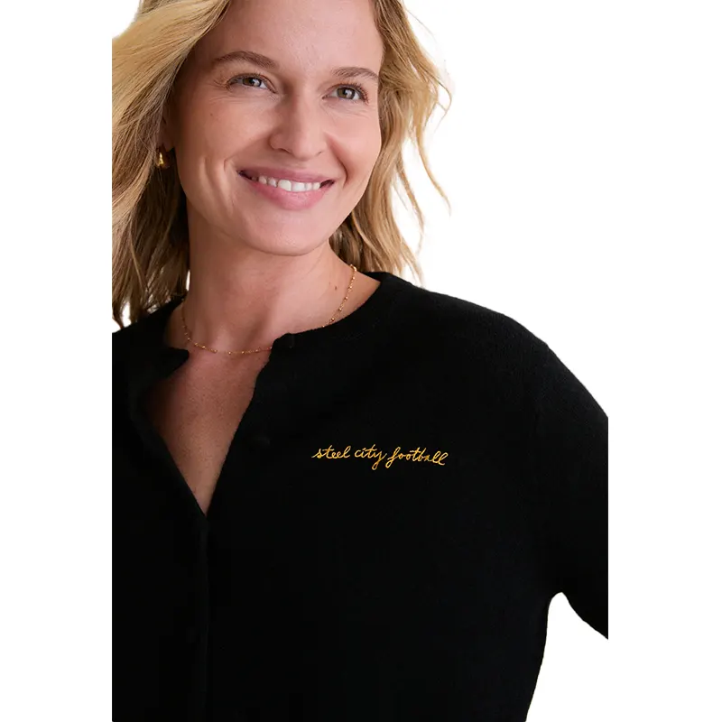 Tuckernuck x Fanatics Pittsburgh Steelers Cashmere Riley Cardigan - Image 4