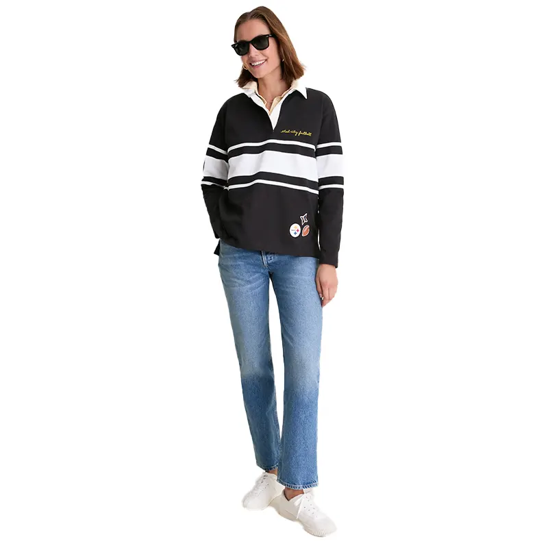 Tuckernuck x Fanatics Pittsburgh Steelers Rugby Polo Shirt - Image 2
