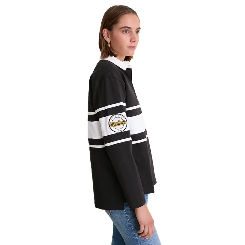 Tuckernuck x Fanatics Pittsburgh Steelers Rugby Polo Shirt - Image 4