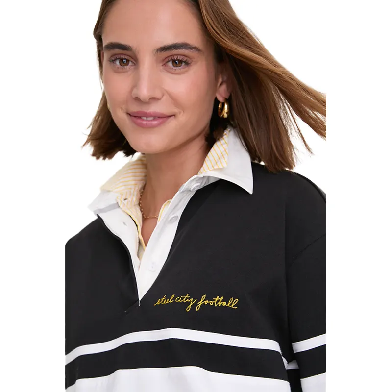 Tuckernuck x Fanatics Pittsburgh Steelers Rugby Polo Shirt - Image 6