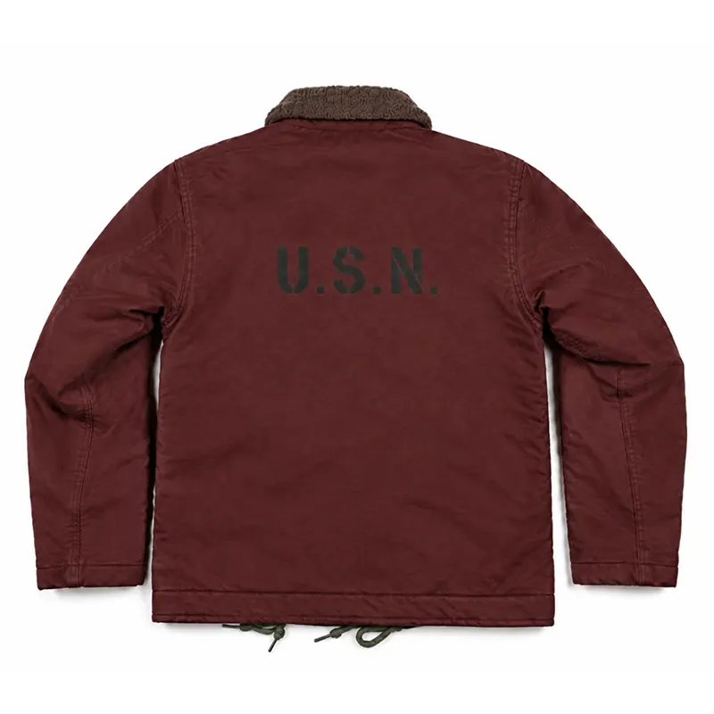 US Navy N-1 Deck Maroon Jacket - Image 2