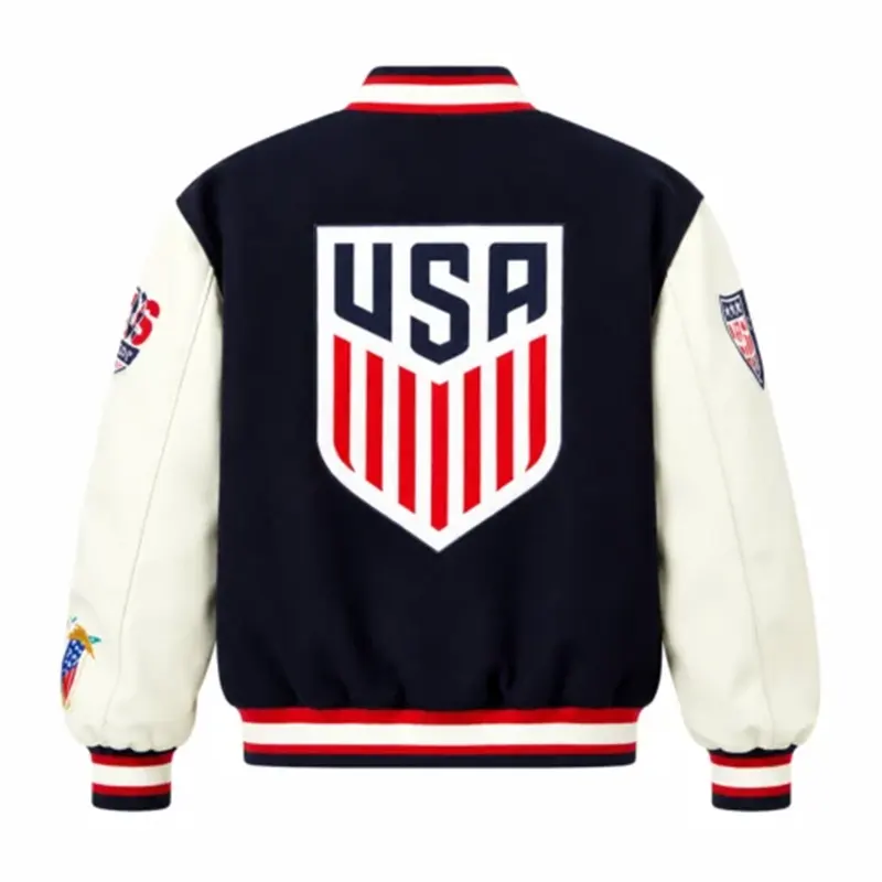 US Soccer x Jeff Hamilton Varsity Jacket - Image 2