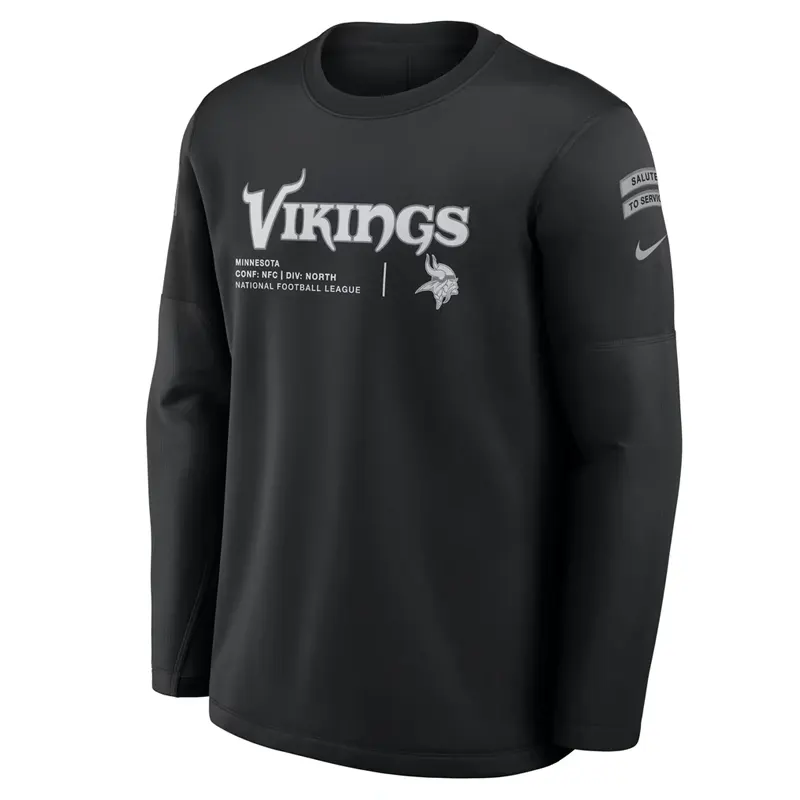 Vikings 2026 Salute to Service Crewneck Sweatshirt - Image 3