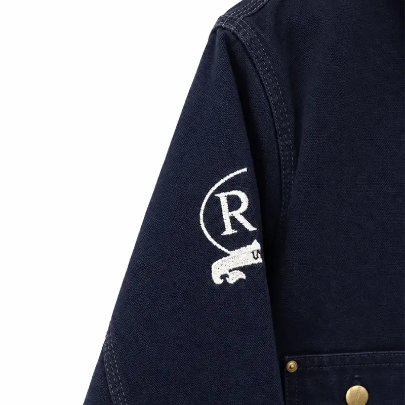 Vintage Marlboro 1987 Navy Blue Coat - Image 2