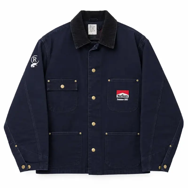 Vintage Marlboro 1987 Navy Blue Coat