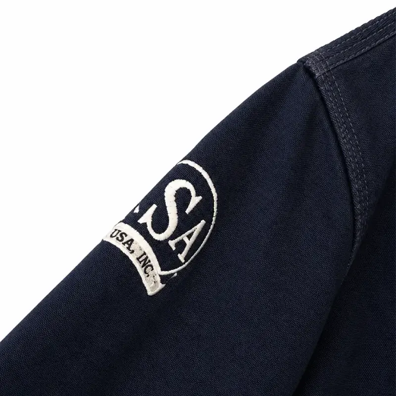 Vintage Marlboro 1987 Navy Blue Coat - Image 4