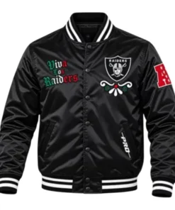 Viva Los Raiders Sugar Skull Varsity Jacket