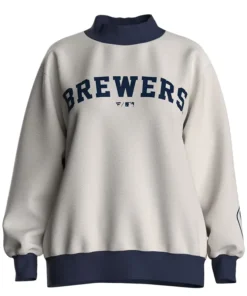 Women's Milwaukee Brewers Fanatics Cream Sweatshirt