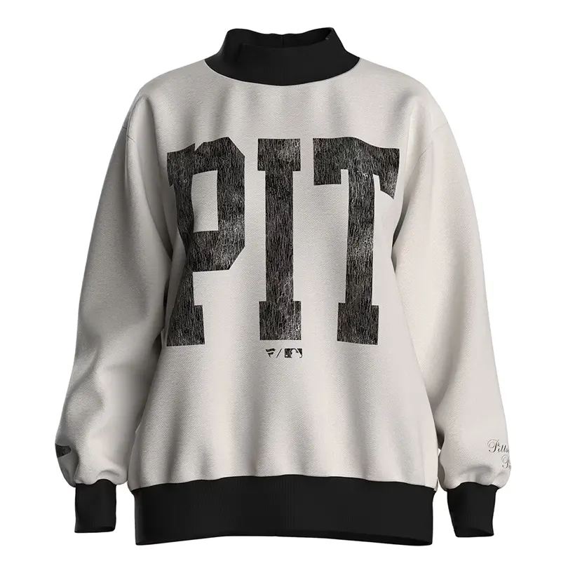 Pittsburgh Pirates City Abbreviation Funnel Neck Sweatshirt