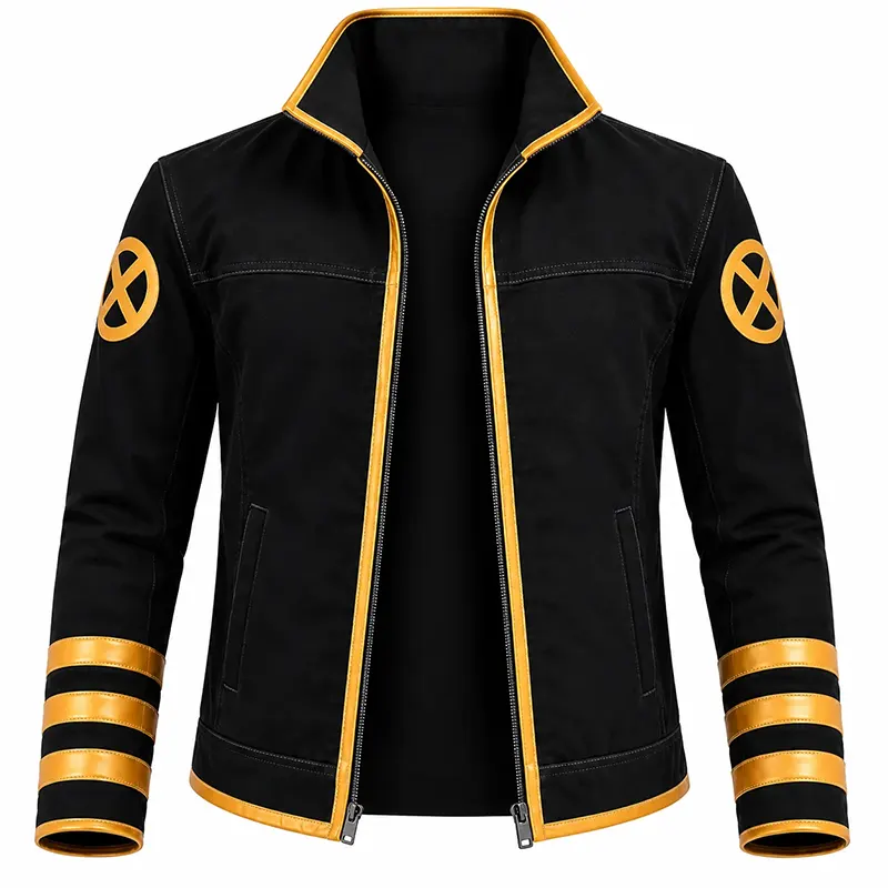 X-Men Mutant Black and Gold Jacket