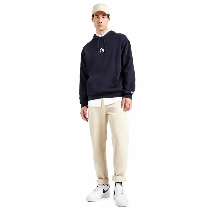 Yankees Navy Blue Fleece Hoodie - Image 4